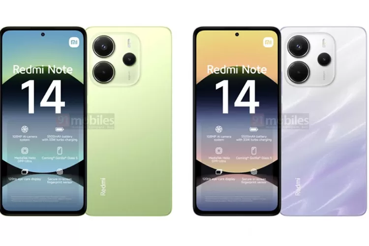 Bocoran Redmi Note 14 4G dan Redmi Note 14 Pro 4Gl.