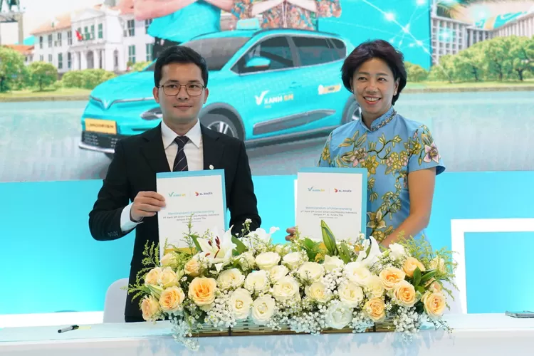 Kolaborasi XL Axiata dan Xanh SM dukung adopsi kendaraan listrik di Indonesia. (Foto/XL Axiata.)