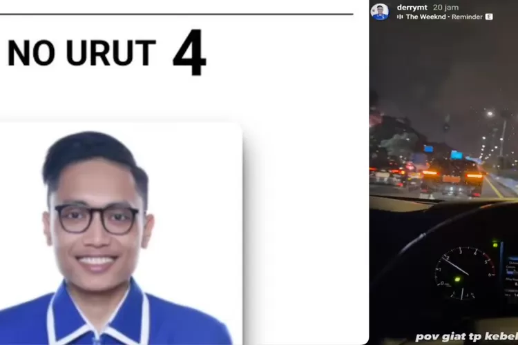 Derry Muhammad Tegar Anggota DPRD Palembang patwal ke bar. (Foto/Twitter.)