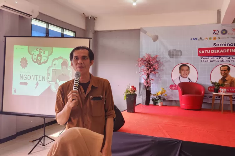 Seminar digital di SMK Kosgoro Kota Bogor. (Foto/Tim Publikasi.)