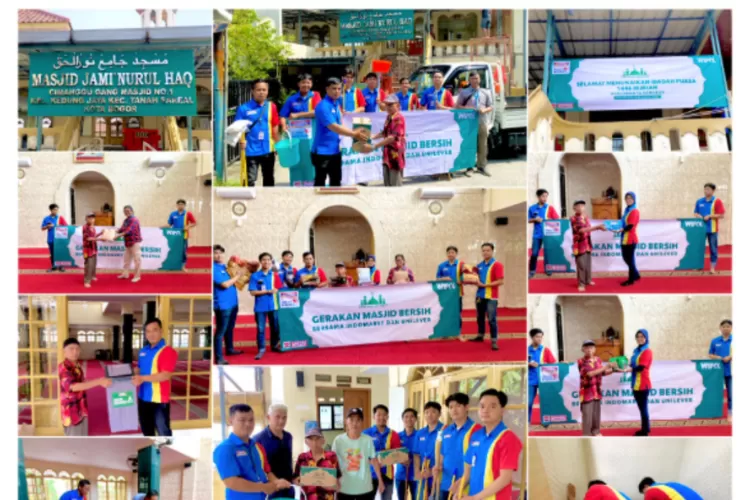 Indomaret dan Unilever Indonesia Lakukan Bersih-Bersih Masjid pada Gerakan Masjid Bersih 2025. (Foto/Indomaret.)