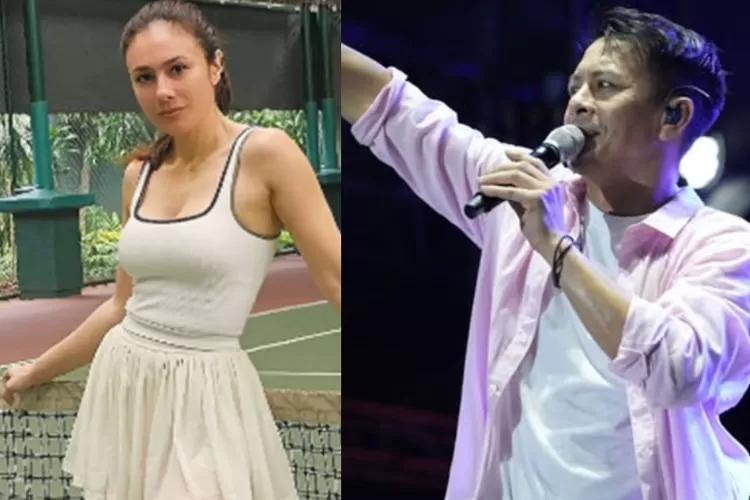 Ariel NOAH Jalan Bareng dengan Wulan Guritno. Foto: Kolase Instagram.