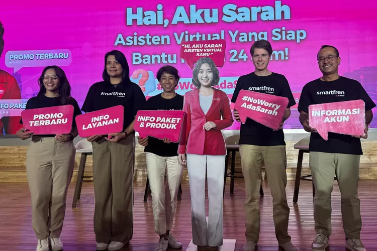 Tingkatkan Kenyamanan dan Pengalaman Pelanggan, Smartfren Luncurkan &ldquo;Sarah&rdquo;, Asisten Virtual AI Siap Layani Pelanggan 24/7. (Foto/XLSMART.)