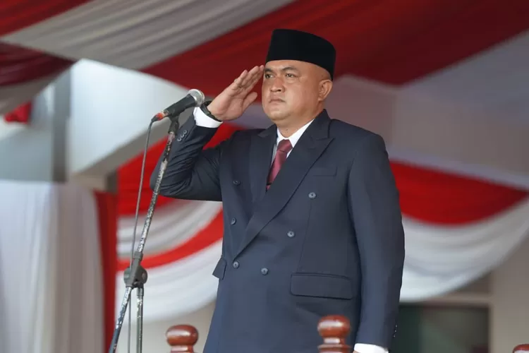 Rudy Susmanto Instruksikan Lagu Kebangsaan Indonesia Raya dan Naskah Pancasila Di Wilayah Kabupaten Bogor. (Foto/Diskominfo Kabupaten Bogor.)