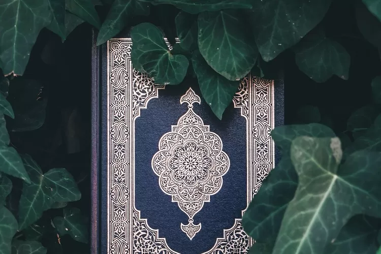 Ilusrasi - Kitab Al-Qur'an yang berbalut dedaunan.  (Foto: Pxabay/zainsaade)