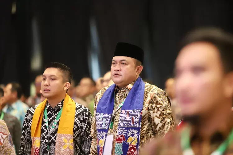 Bupati Bogor Rudy Susmanto saat mengikuti Rakor Penguatan Strategi Pemberantasan Korupsi bersama Komisi Pemberantasan Korupsi (KPK) dan sejumlah kepala daerah, Kamis (10/7). (Foto/Humas Kabupaten Bogor.)