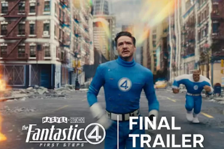Sinopsis Film The Fantastic Four First Steps 2025. Foto: Tangkapan Layar YouTube.