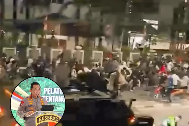 Kapolri Jenderal Listyo Sigit Prabowo meminta maaf atas insiden rantis Brimob yang melindas ojol di Jakarta hingga menewaskan satu korban (Foto/Instagram - Jakut.info)