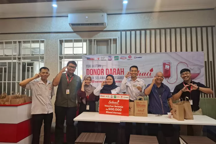 Alfamart dan PMI Galang 26 Ribu Kantong Darah di 34 Kota. (Foto/Alfamart.)