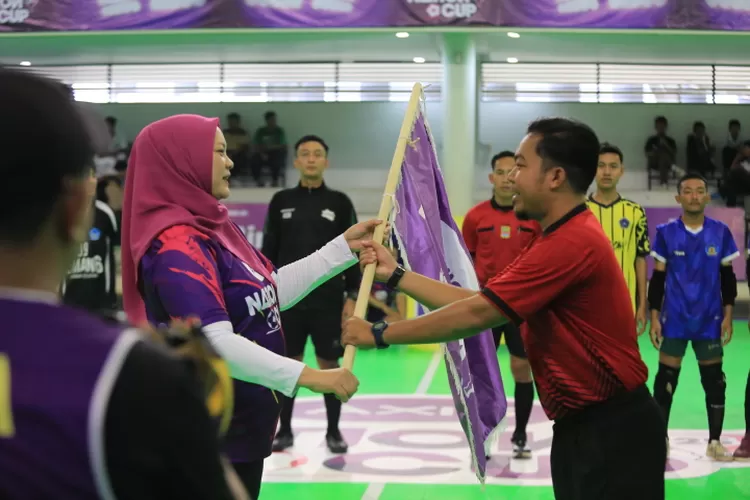 Para peserta AXIS Nation Cup 2025 Jabodetabek merayakan kemenangan di babak penyisihan, menuju Grand Final di Istora Senayan. (Foto/XLSMART.)