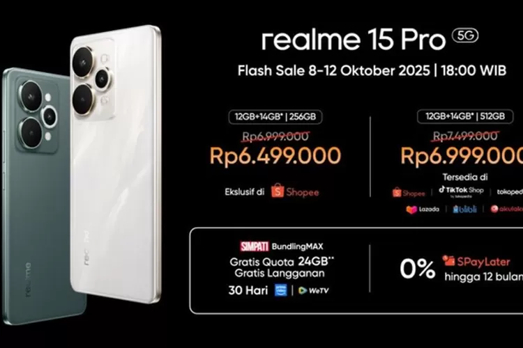 Realme 15 Series 5G hadir dengan desain tipis, kamera AI 50MP, dan baterai jumbo 7000mAh, dirancang untuk generasi muda kreatif. Foto: Realme.