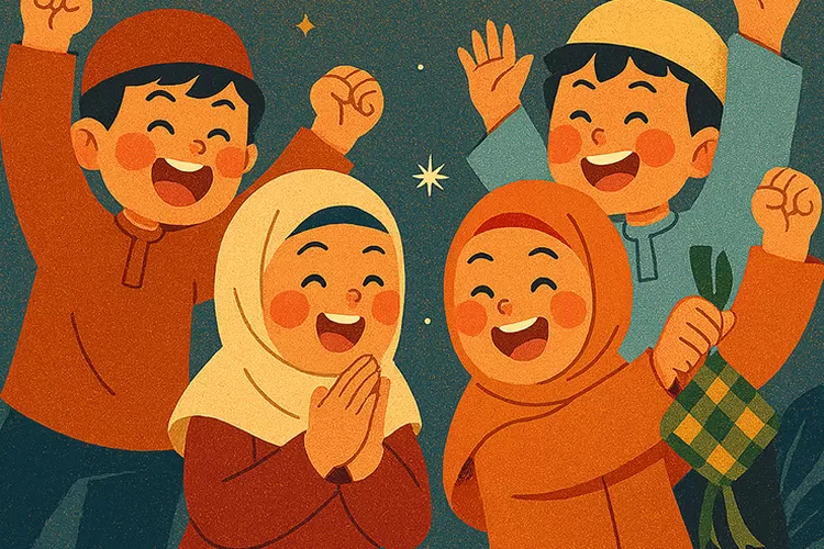 Suasana malam Ramadan yang hangat umat Islam bersiap menyambut bulan penuh berkah 1447 H. Foto: Ilustrasi Ramadan 2026 AI.