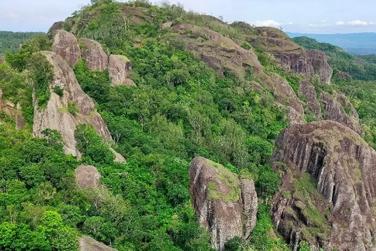 Panorama di Bukit Nglanggeran, salah satu hidden gem Jogja yang wajib dikunjungi pecinta alam. Foto: Istimewa.