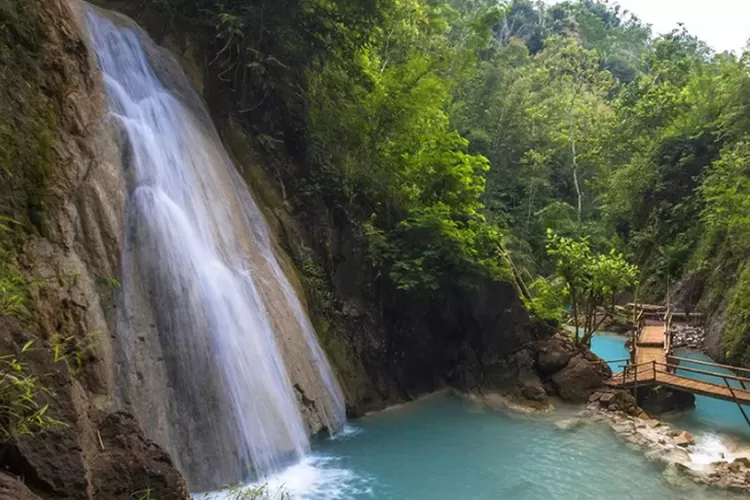 Pemandangan Air Terjun Kedung Pedut, salah satu destinasi wisata tersembunyi favorit di Yogyakarta. Foto: Istimewa.