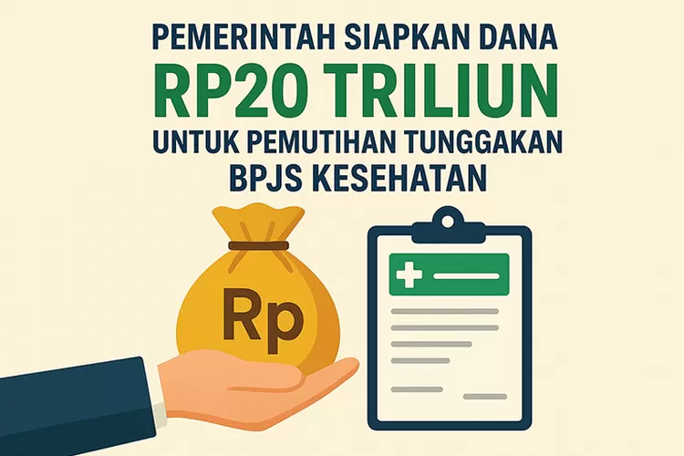 Pemerintah menyiapkan dana Rp20 triliun untuk pemutihan tunggakan BPJS Kesehatan, menyasar peserta miskin dan tidak mampu yang terdaftar dalam DTSEN. (Sewaktu.com)
