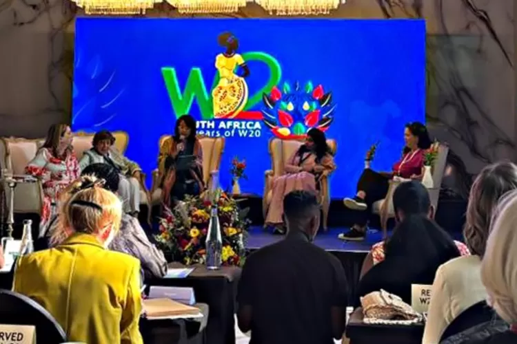 Delegasi RI Pamerkan Program Sisternet sebagai Best Practice di W20 Summit Afrika Selatan. (Foto/XLSMART.)