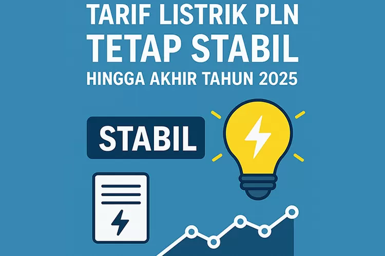 Pemerintah memastikan tarif listrik PLN tetap stabil hingga akhir 2025. Foto AI.