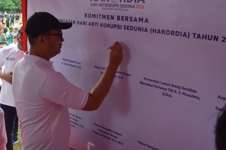 Sastra Winara Tekankan Pentingnya Integritas di Hakordia 2025. (Foto/Humas Kabupaten Bogor.)
