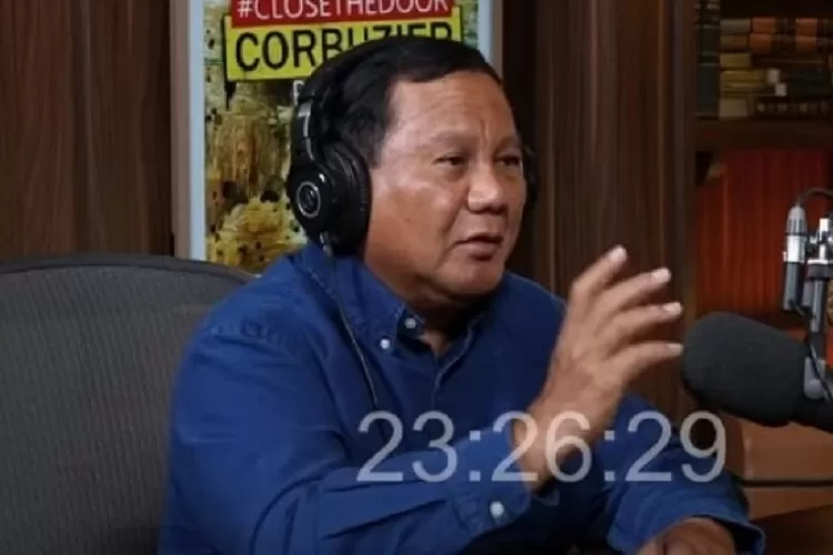 Prabowo di Podcast Deddy Corbuzier. (Youtube.com/Deddy Corbuzier)