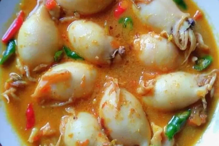 Resep Membuat Gulai Cumi Isi Telur, Cocok Untuk Menu Sahur Atau Takjil ...