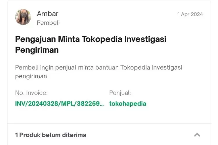 isah Komplain Warga Jambi terhadap Tokopedia dan Gojek, Macbook Pro yang dipesannya hilang. (X @ambar_AWP)