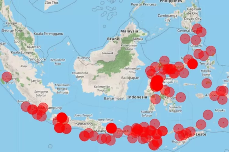 Analisa BMKG terkait bencana gempa bumi yang mengguncang berbagai wilayah Indonesia sejak Rabu, 20 Agustus 2025 hingga Kamis, 21 Agustus 2025 pukul 09.00 WIB. ((Dok. BMKG))