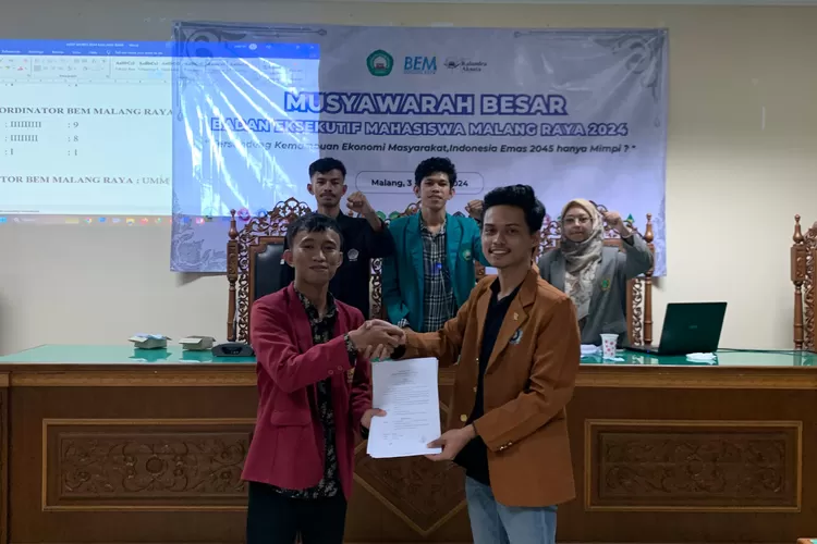 Hebat ! Mahasiswa asal  Gorontalo Gilang Dalu Pimpin BEM Malang Raya Periode  2024-2025