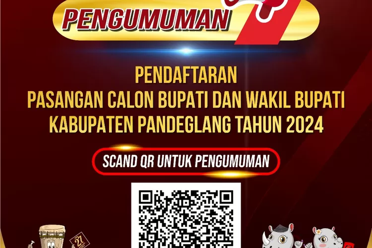 Pengumuman KPU: Jadwal Pendaftaran Paslon Bupati dan Wakil Bupati Pandeglang Tahun 2024