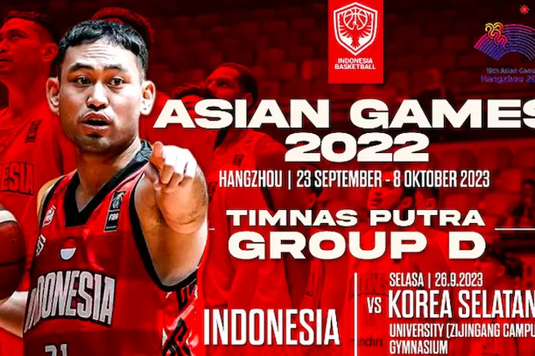 Jadwal BASKET Asian Games 2023 Timnas Indonesia Vs Korea Selatan Kapan ...