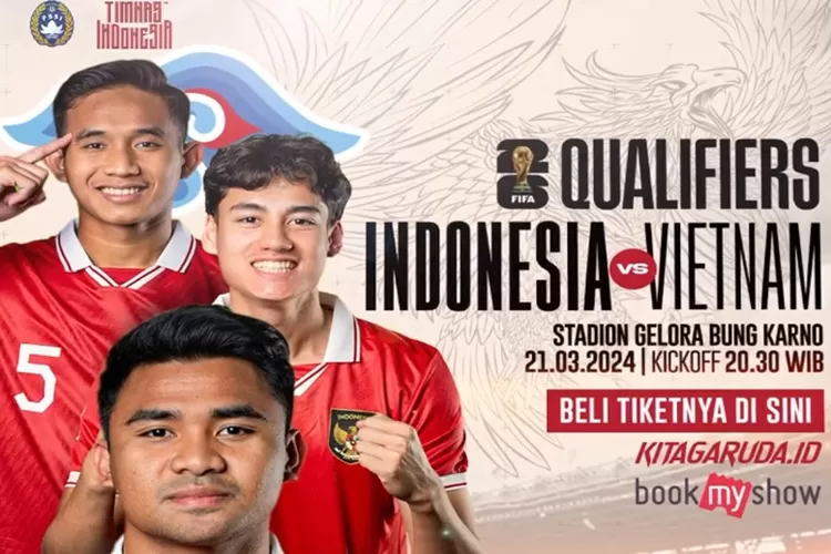 Jadwal Timnas Indonesia vs Vietnam, Kualifikasi Piala Dunia 2026