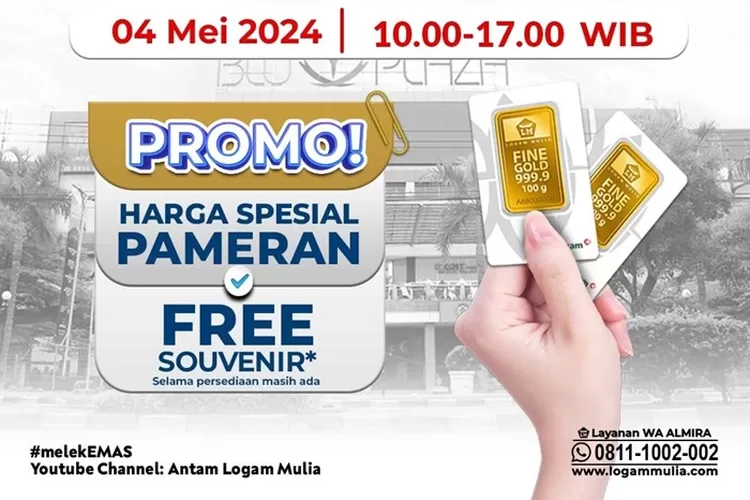 HARGA Emas ANTAM 24 Karat Pegadaian Hari Ini 4 Mei 2024, Anjlok? Logam ...