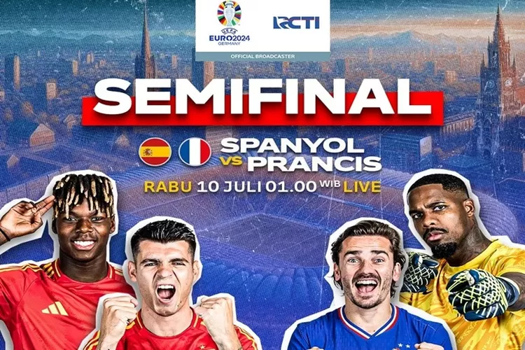 2 LINK Live Streaming SPANYOL Vs PRANCIS Semifinal Euro 2024 MALAM INI ...