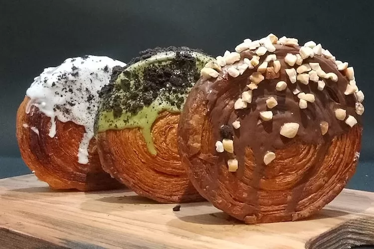 Crombolini adalah kuliner khas Itali, perpaduan antara Croisant dan Bombolini (Liputan langsung)