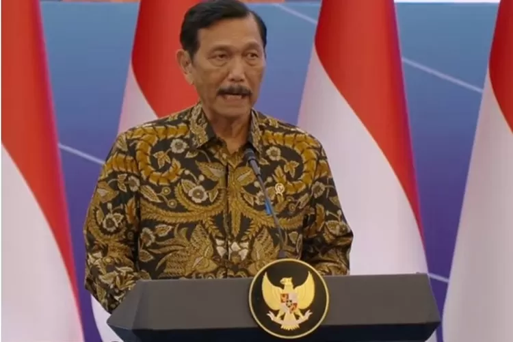 Ketua Dewan Ekonomi Nasional (DEN), Luhut Binsar Pandjaitan&nbsp;saat Sarasehan Ekonomi Bersama Presiden pada Selasa, 8 April 2025.