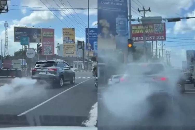 Sebuah video yang memperlihatkan mobil Wuling Almaz mengeluarkan asap tebal dari bagian belakang menjadi viral di media sosial X (sebelumnya Twitter), Rabu 9 Juli 2025.