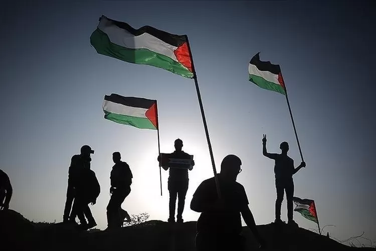 Perdana Menteri Qatar, Sheikh Mohammed Bin Abdulrahman Al Thani, mengumumkan gencatan senjata di Jalur Gaza, Palestina, pada Rabu, 15 Januari 2025. (Anadolu)