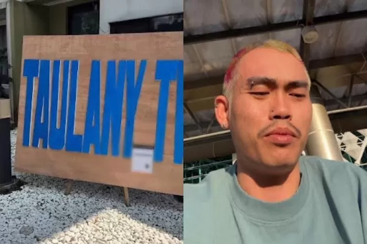 Disjoki (DJ) Aloy yang dapat kiriman karangan bunga nyeleneh dari artis Andre Taulany. (Instagram.com/@misteraloy)