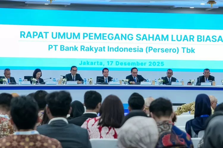 RUPSLB BRI menyetujui perubahan pengurus dan anggaran dasar guna akselerasi kinerja perbankan tahun 2026. (Dok. BRI)