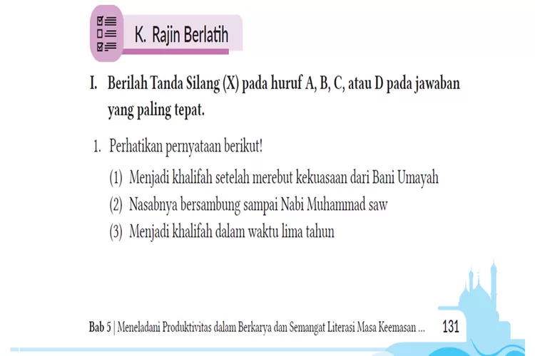 Kunci Jawaban PAI Kelas 8 Halaman 131 Sampai 135 Kurikulum Merdeka ...