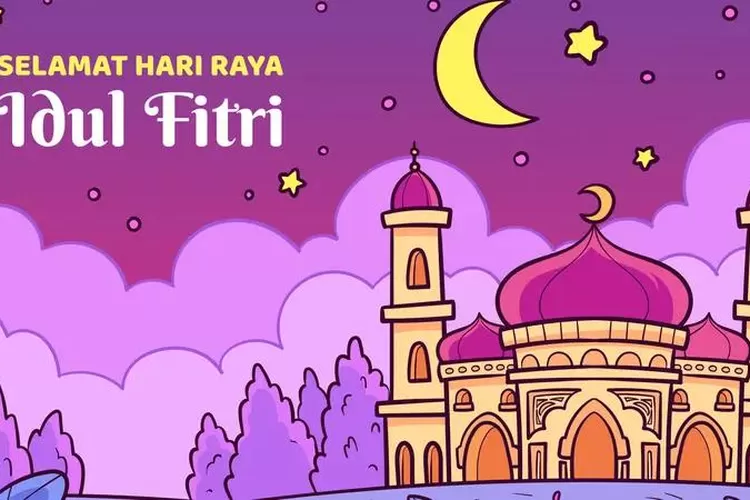 Ilustrasi Lebaran. (Freepik)