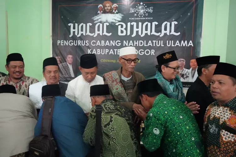 Halal Bihalal Pengurus Cabang Nahdlatul Ulama (PCNU) Kabupaten Bogor di Kantor PCNU Kabupaten Bogor, Cibinong, Kamis, 9 Mei 2024. (Humas Pemkab Bogor)