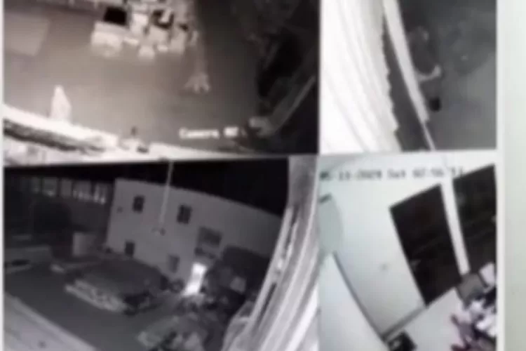 Rekaman CCTV aksi pencurian alumunium di Tenjo, Kabupaten Bogor. (Polres Bogor)