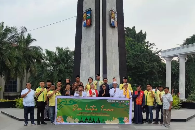 Doa Lintas Iman di Tugu Kujang, Kota Bogor, Jumat, 19 Juli 2024.