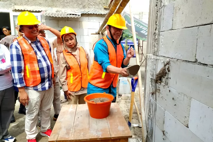 Kick off bantuan keuangan infrastruktur desa di Desa Leuwimalang, Kecamatan Cisarua, Kabupaten Bogor, Jumat, 11 Oktober 2024. (Deni)