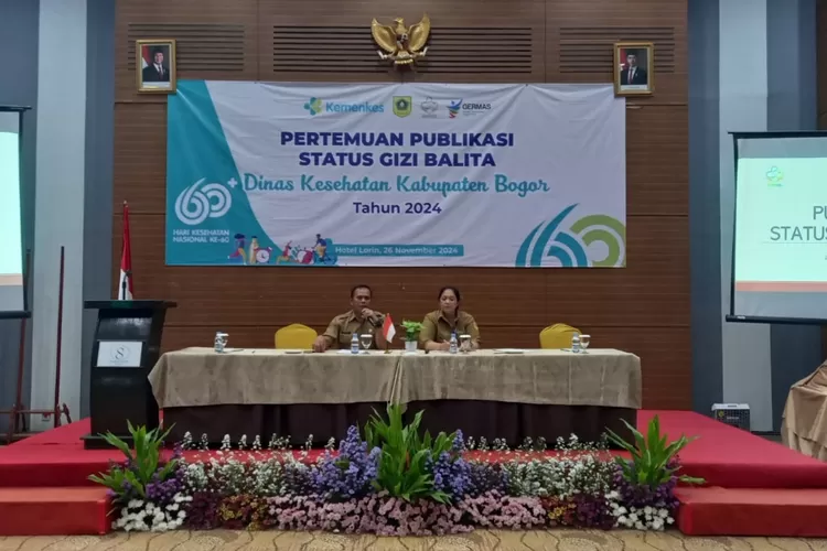 pertemuan publikasi status gizi balita tingkat Kabupaten Bogor tahun 2024 di Sentul, Babakanmadang, belum lama ini. (Diskominfo)