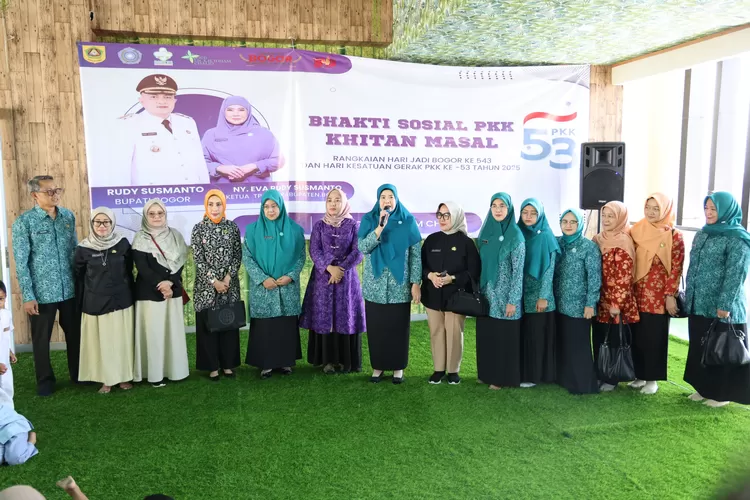 PKK Kabupaten Bogor meriahkan HKG dan HJB dengan memfasilitasi khitan massal gratis  (Ist)