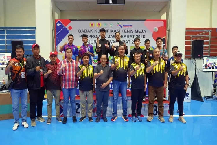 Ketua DPRD Kota Bekasi apresiasi sukses Porprov XV Jabar 2026 dan Kejurda 2025 tenis meja yang digelar di GOR Bang Yan, Bekasi. (Ist)