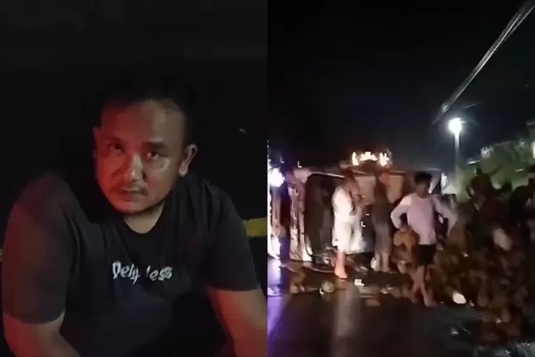 Viral Sopir Kena Apes di Lampung! Mobilnya Terguling, Warga Malah Sibuk Menjarah Durian yang Berhamburan di Jalan