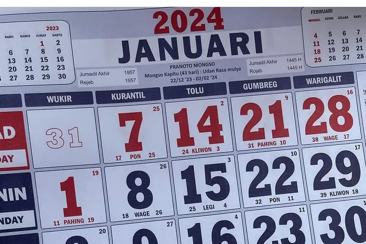 Catat! Inilah Jadwal Libur dan Hari Besar Nasional di Tahun 2024, Hari
