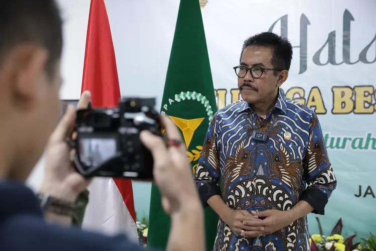 Wakil Jaksa Agung Sunarta yang hadir pada kegiatan halal bihalal KBPA, Rabu 8 Mei 2024